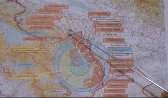 Belgeselde, Azerbaycan güçlerinin saha yaklaşımına dair görseller de yer aldı.